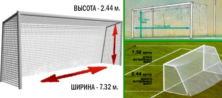 Чертеж мини футбольных ворот