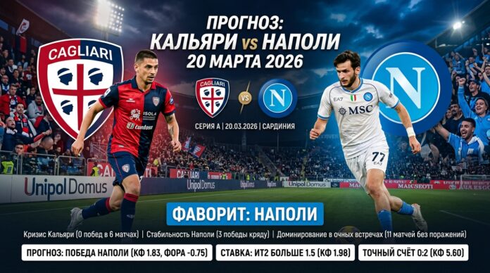 Кальяри – Наполи: экспертный прогноз и ставки на матч Серии А (20 марта 2026 года)