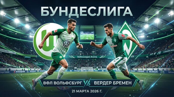 Вольфсбург – Вердер: прогноз и ставка на матч Бундеслиги 21 марта 2026 года