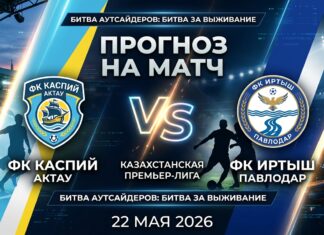 Каспий – Иртыш: прогноз и ставка на матч КПЛ 22 мая 2026 года