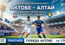 Актобе – Алтай: экспертный прогноз на матч чемпионата Казахстана 14 июня 2026 Актобе – Алтай: прогноз и ставка на матч КПЛ 14 июня 2026 года