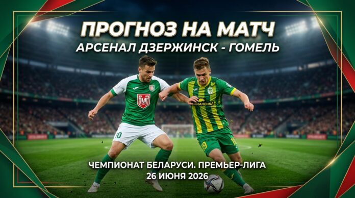 Прогноз на матч Арсенал Дзержинск – Гомель: анализ и ставка на Высшую лигу 26 июня 2026 Арсенал Дзержинск – Гомель: прогноз и ставка на матч Высшей лиги Беларуси 26 июня 2026