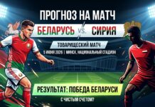 Беларусь – Сирия: прогноз и ставка на товарищеский матч 5 июня 2026