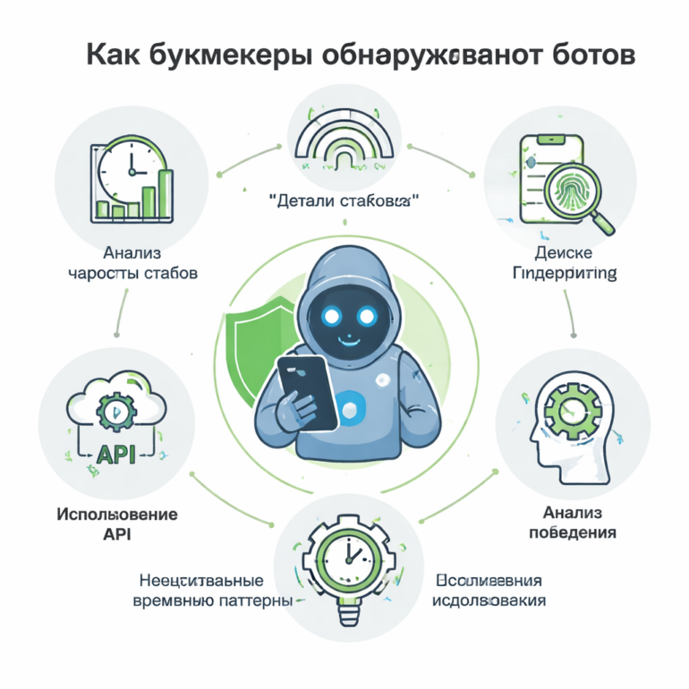 Как букмекеры обнаруживают ботов — визуальная карта методов антифрод-систем: от анализа частоты ставок до device fingerprinting и поведенческих паттернов