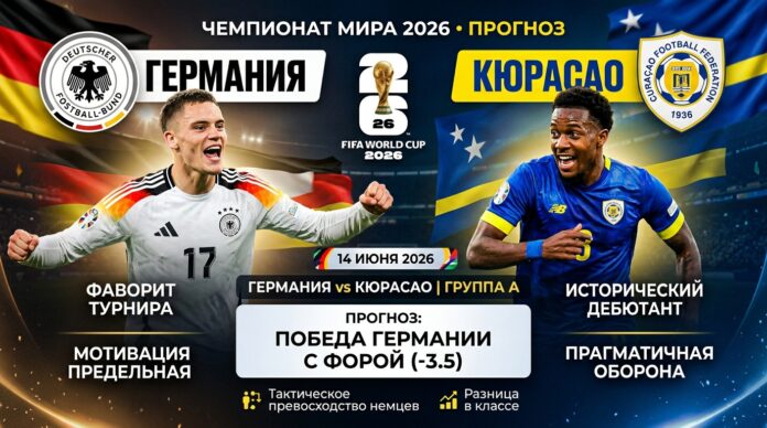 Германия – Кюрасао: прогноз и ставка на матч ЧМ-2026 14 июня