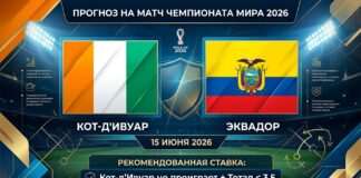 Кот-д'Ивуар – Эквадор: прогноз и ставка на матч ЧМ-2026 15 июня 2026 года