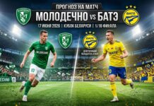 Молодечно — БАТЭ: прогноз, ставки и анализ матча Кубка Беларуси 17.06.2026