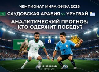 Саудовская Аравия – Уругвай: прогноз и ставка на матч ЧМ-2026 18 июня, аналитика и коэффициенты