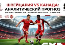 Швейцария – Канада: прогноз и ставка на матч ЧМ-2026 24 июня 2026