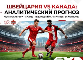 Швейцария – Канада: прогноз и ставка на матч ЧМ-2026 24 июня 2026