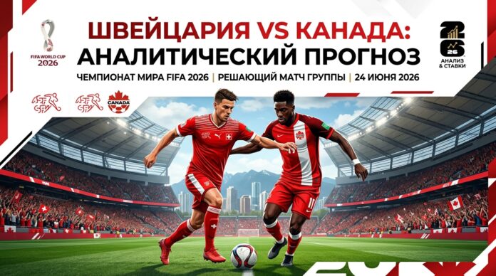 Швейцария – Канада: прогноз и ставка на матч ЧМ-2026 24 июня 2026