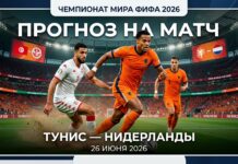 Прогноз на матч Тунис – Нидерланды: анализ игры 26 июня 2026 Тунис – Нидерланды: прогноз и ставка на матч ЧМ-2026 26 июня