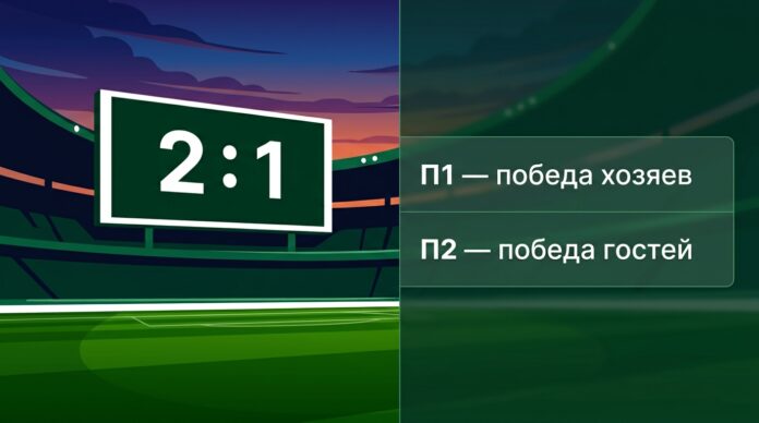 Что такое П1 и П2 в ставках на футбол Что такое П1 и П2 в ставках на футбол — победа хозяев и победа гостей