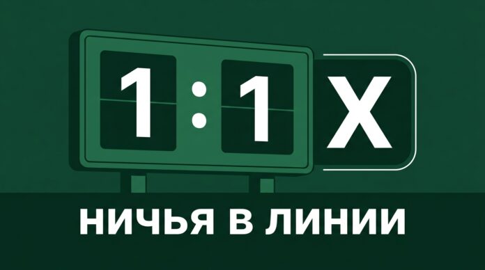 Что такое Х в ставках — ничья при счёте 1:1