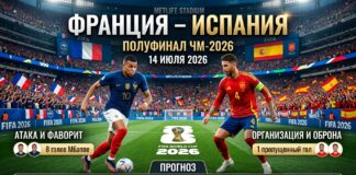 Франция – Испания: прогноз и ставка на матч 1/2 финала ЧМ-2026
