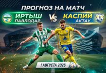 Иртыш – Каспий: прогноз и ставка на матч 1 августа 2026
