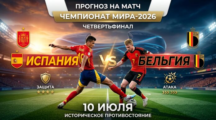 Испания – Бельгия: прогноз и ставка на матч 1/4 финала ЧМ-2026 10 июля