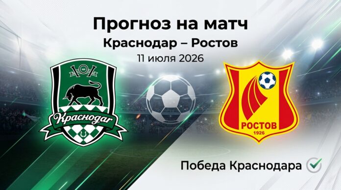 Краснодар – Ростов: прогноз и ставка на товарищеский матч 11.07.2026