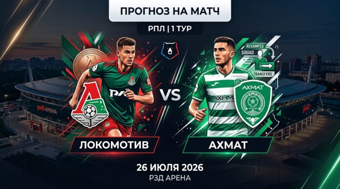 Локомотив – Ахмат: прогноз и ставка на матч РПЛ 26 июля 2026