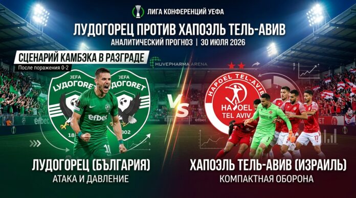 Лудогорец – Хапоэль Тель-Авив: прогноз и ставка на матч 30.07.26
