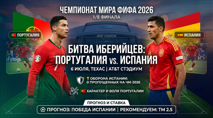 Португалия – Испания: прогноз и ставка на матч 1/8 финала ЧМ-2026 6 июля