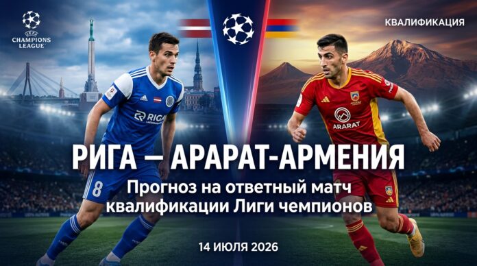 Рига – Арарат-Армения: тактический анализ и прогноз на 14 июля 2026 Рига – Арарат-Армения: прогноз и ставка на матч ЛЧ 14.07.2026
