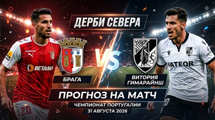 Брага – Витория Гимарайнш: прогноз и ставка на матч чемпионата Португалии 31.08.2026