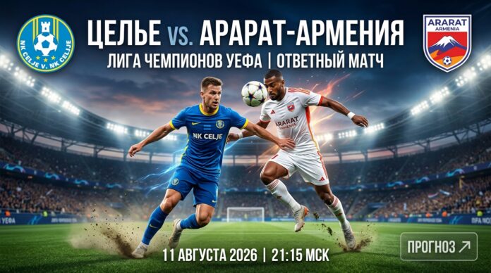 Целе – Арарат-Армения: прогноз и ставка на матч Лиги чемпионов 11.08.2026