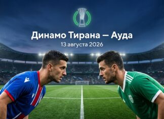 Динамо Тирана – Ауда: прогноз и ставка на матч Лиги конференций 13.08.2026