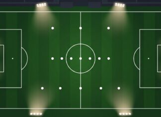 Схема 3-4-1-2 в футболе — расстановка на поле