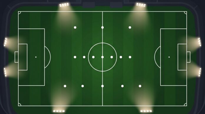 Схема 3-4-1-2 в футболе — расстановка на поле