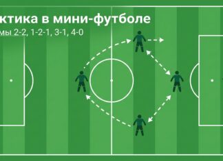Тактика в мини-футболе — схемы 2-2, 1-2-1, 3-1 и 4-0