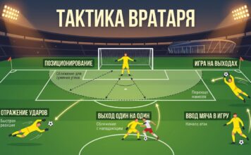 Тактика вратаря в футболе: позиция, выходы и игра ногами Тактика вратаря в футболе: позиционирование, выходы, ввод мяча