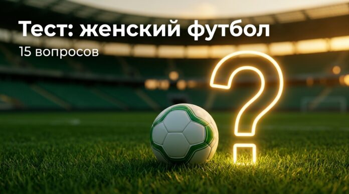 Тест на знание женского футбола Тест на знание женского футбола — 15 вопросов