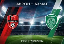 Акрон – Ахмат: прогноз и ставка на матч РПЛ 17 сентября 2026