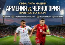 Армения – Черногория: прогноз и ставка на матч Лиги наций 28 сентября 2026