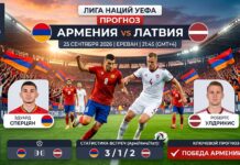 Армения — Латвия: прогноз на матч Лиги наций УЕФА 25 сентября 2026 Армения — Латвия: прогноз и ставка на матч Лиги наций 25.09.2026