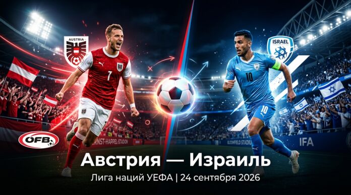 Австрия — Израиль: прогноз на матч Лиги наций УЕФА 24 сентября 2026 Австрия — Израиль: прогноз и ставка на матч Лиги наций УЕФА 24 сентября 2026