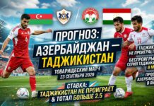Азербайджан – Таджикистан: прогноз и ставка на товарищеский матч 23 сентября 2026
