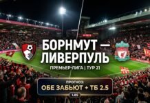 Борнмут — Ливерпуль: прогноз и ставка на матч АПЛ 20.09.2026