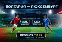 Болгария — Люксембург: прогноз и ставка на матч Лиги наций 26.09.2026