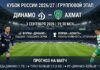 Динамо – Ахмат: прогноз и ставка на матч Кубка России 03.09.2026