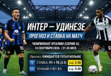 Прогноз на матч Интер – Удинезе 14 сентября 2026: аналитический разбор Интер — Удинезе: прогноз и ставка на матч Серии А 14.09.2026