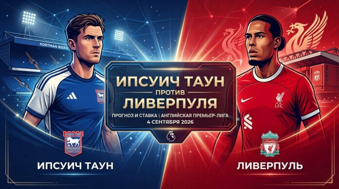 Ипсвич Таун – Ливерпуль: прогноз и ставка на матч АПЛ 4 сентября 2026