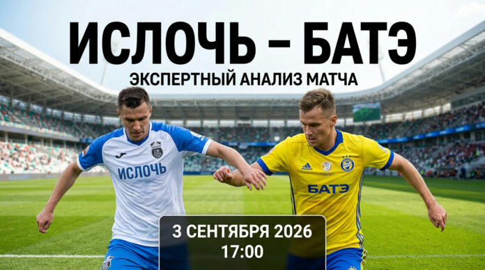 Ислочь – БАТЭ: прогноз и ставка на матч Высшей лиги 03.09.2026