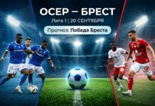 Осер – Брест: прогноз и ставка на матч Лиги 1 20 сентября 2026