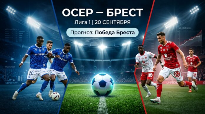 Осер – Брест: прогноз и ставка на матч Лиги 1 20 сентября 2026