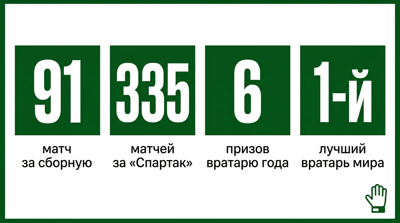 Карьера Рината Дасаева в цифрах: 91 матч за сборную СССР и 335 за «Спартак»