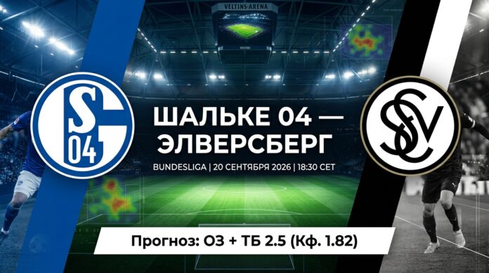Шальке 04 — Элверсберг: прогноз на матч Бундеслиги 20 сентября 2026 Шальке 04 – Элверсберг: прогноз и ставка на матч Бундеслиги 20 сентября 2026