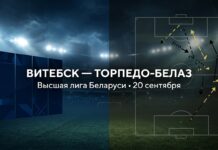Витебск – Торпедо-БелАЗ: прогноз и ставка на матч Высшей лиги 20.09.2026